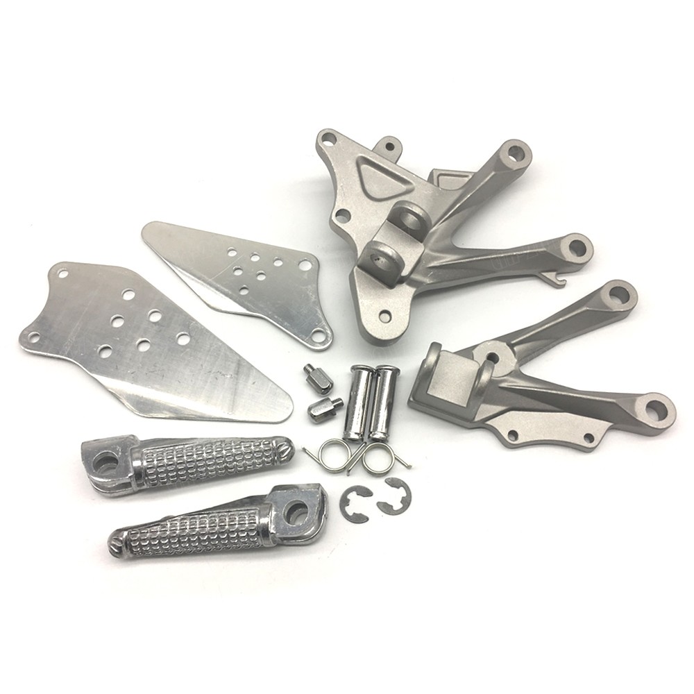 10-FEET/OF THE KIDS,BY THE KIDS,FOR THE… Silver Front Foot Pegs Bracket Fit 2006-2010 Kawasaki Ninja ZX10R