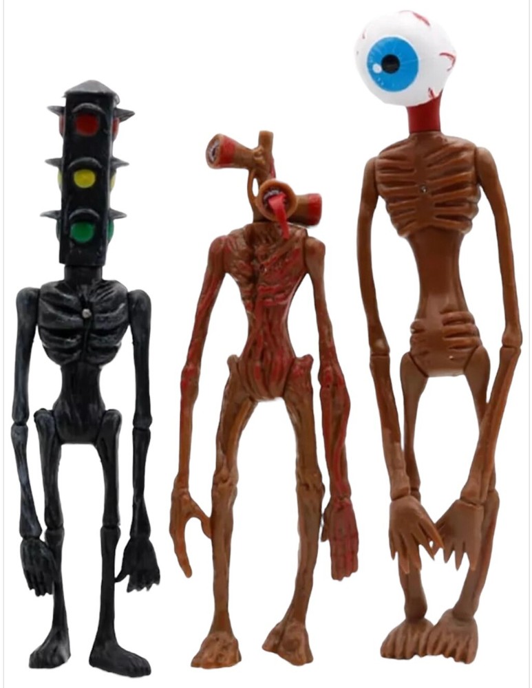 Siren Head Toys Action Figurines ,Model Doll Gift for Kids And Adults Lot Of 3