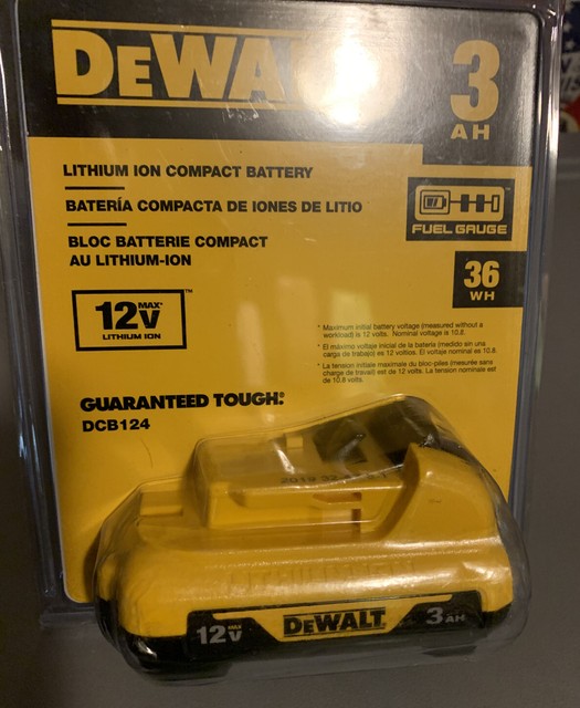 Аккумулятор dewalt dcb124