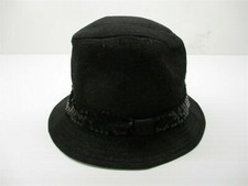 JUSTICE Girl's One Size Cotton Black Sequins Glitter Bucket Hat