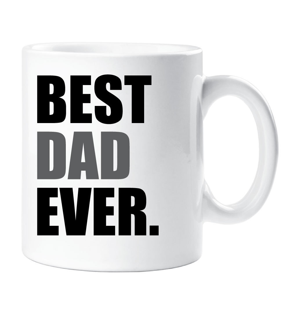 Best Dad Ever Ceramic Coffee Mug - Perfect Gift for Fathers Day  