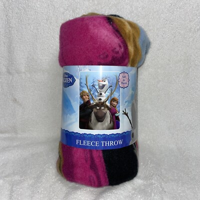 Frozen Fleece Throw  Blanket  Out In The Cold Soft And Warm 46  x 60   #N