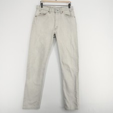 Vintage Levis 505 Jeans Mens 33x36 Gray Straight Leg Made In USA Black Tab 80s