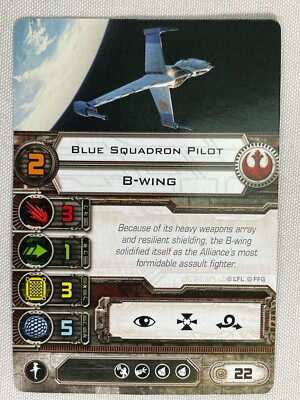 Star Wars X-Wing Miniatures 1.0 Game FFG - Character Pilot Card Singles