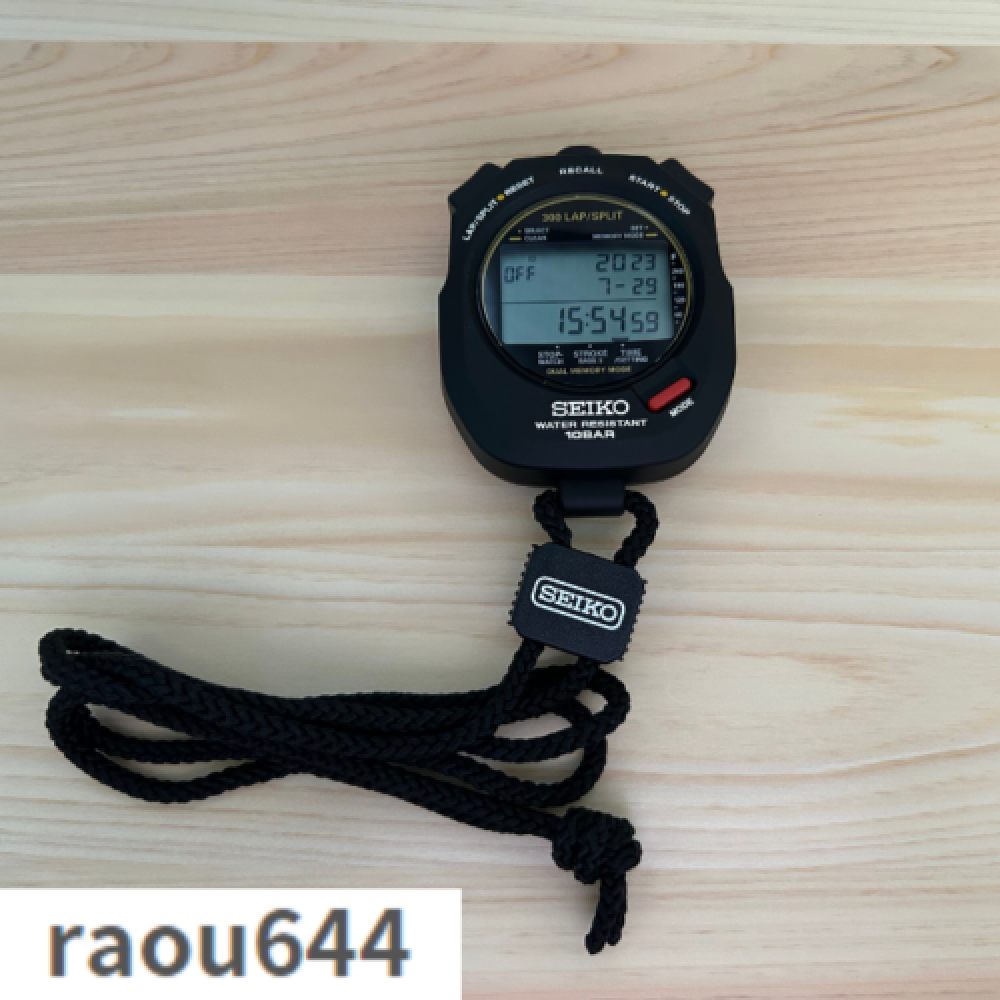 SEIKO SVAS009 Stopwatch Swimming Master System Unisex Black | eBay