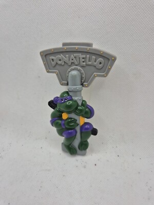 Vintage 1989 Ninja Turtles TMNT Donatello Clip Burger King BK Spielzeug TJ