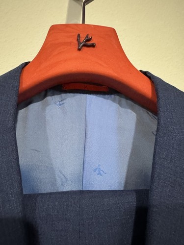 ISAIA Base “GREGORY” Summer Multicolor Blue 2 Pc Suit Wool Linen Silk Mohair 42L - Picture 7 of 24