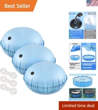 Premium 4ft Diameter Inflatable Pool Pillows - 3pcs Winter Cover Set