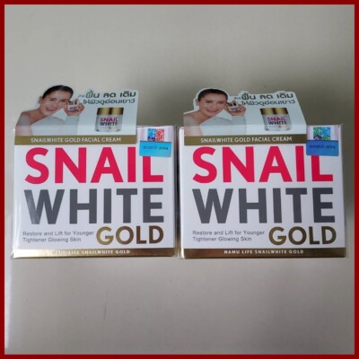 2X Namu Life Snailwhite Gold Cream Recovery Anti-Aging Repairing Regenerate 50g.