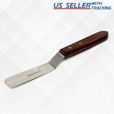 Dental Lab 8'' Spatula Offset Plaster Alginate Mixing Stainless Steel Instruments