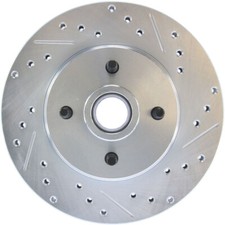 Stoptech Front Rotor Select Sport Drilled Slotted 4-lug Driver Side Mustang 421 Stoptech Front Rotor Select Sport Drilled Slotted 4-lug Driver Side Mustang 421