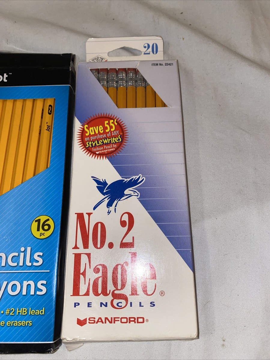 Wood Pencil No. 2 Lot 92 Pencils Dixon, Eagle, Jot, Etc | eBay