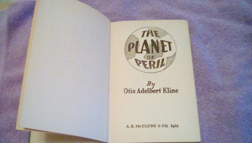 Otis Adelbert Kline Signed Planet of Peril Weird Tales Robert E. Howard Agent - Picture 4 of 7