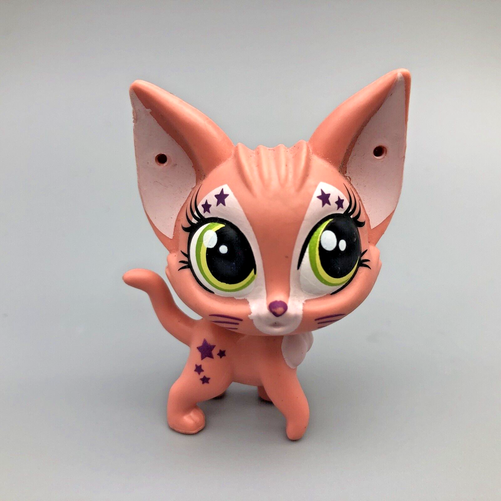 Littlest Pet Shop Strum Basso Cat #3840 Hasbro LPS Peach Pink 2