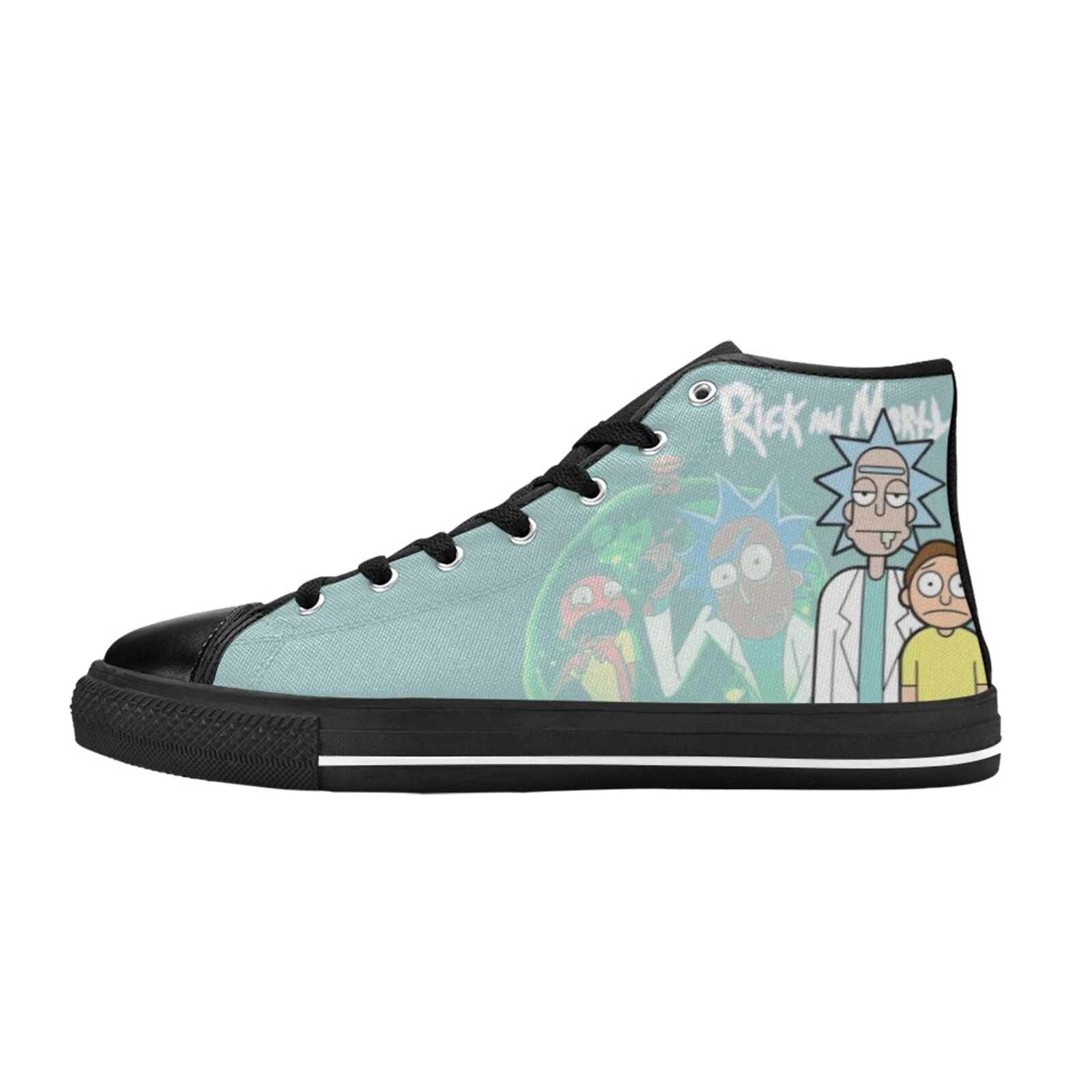 Rick and Rickandmorty High Top Sneakers Canvas Shoes, Rick and Rickandmorty Sneakers