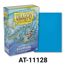 Japanese Matte Sapphire 60 ct Dragon Shield Sleeves YuGiOh Size