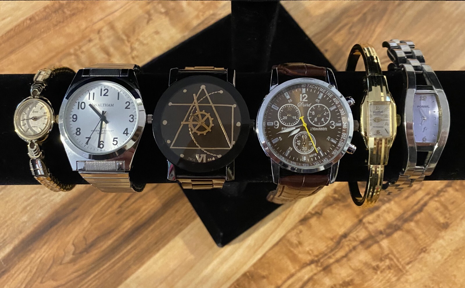 Vintage Watch Lot - Waltham, Timex, Fossil Carlisle & More - 6pc Collection-image