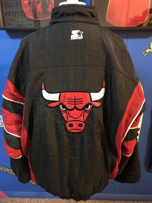 bulls starter jacket ebay