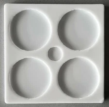 ROUND Druzy Edge Coaster Silicone Mold AU