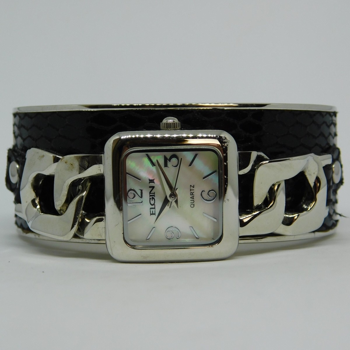 ELGIN II Cuff Bracelet Two Tone Quartz Women display picture 3