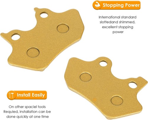 For 2000-2007 Harley Davidson FLHRCI FLHRi FLHR Road King Front&Rear Brake Pads - Picture 5 of 14
