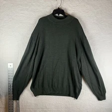 Conte Di Milano Sweater Mens XL Merino Wool Mock Neck Long Sleeve Pullover 7294