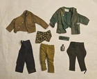 Vintage GI Joe Clothing Outfit Lot Uniforms Jackets Pants Shorts Canteen