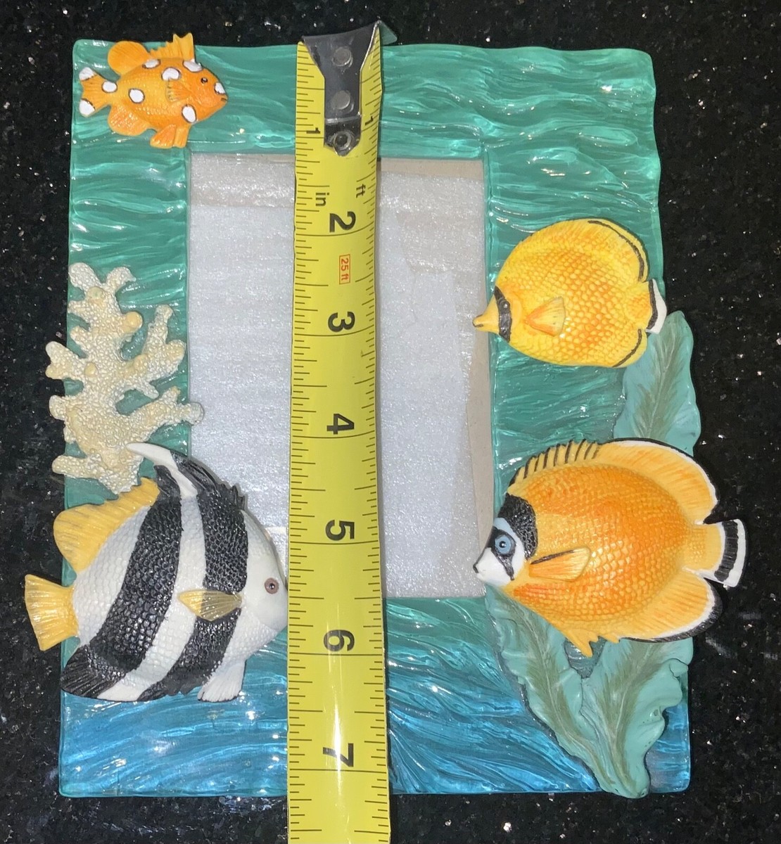 Vintage 3D Textured Tropical Fish Handmade Picture Frame | eBay