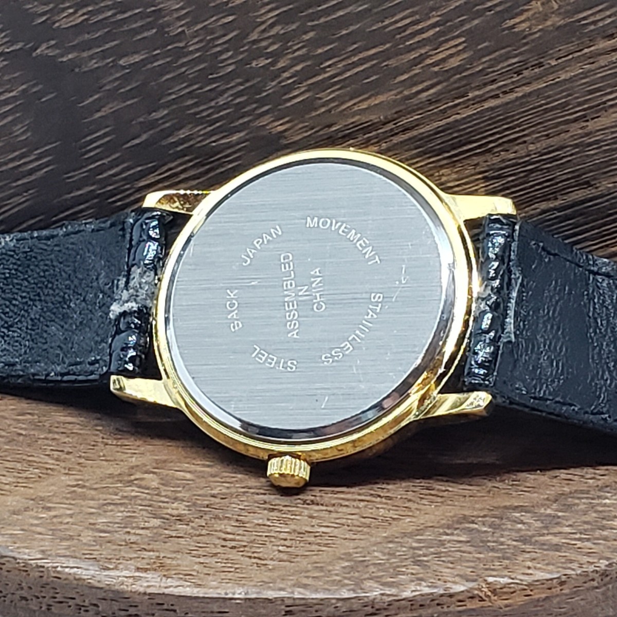 Genuine Leather Watch Japan Movement Quartz Diamond 12 Hour Mark