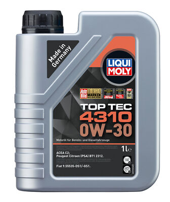 LIQUI MOLY 3735 LIQUI MOLY LM TopTec 4310 0W-30 3735 1 L Kanister Kunststoff für