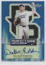 2015 Leaf Metal Draft Perfect Game Blue Prismatic 21/25 Walker Robbins Auto 3j2