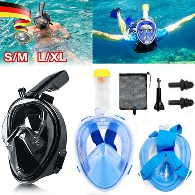 Schnorchelmaske Vollmaske Tauchermaske Tauchmaske Taucherbrille Erwachsene S-XL
