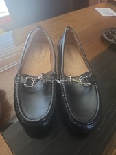 LifeStride Riviera Bit Soft System Black Women's Slip On Loafers Size 10m No Box
