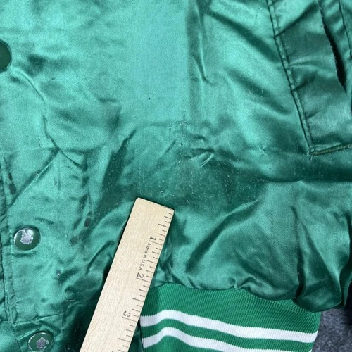 Vintage Hartwell Jacket Mens M Green Bomber Satin Insulated Made In USA image 9