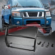 Black Front Bumper Push Bar Brush Grille Guard For 04-15 Nissan Armada Titan Black Front Bumper Push Bar Brush Grille Guard For 04-15 Nissan Armada Titan