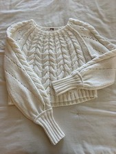 Free people chunky cable knit sweater XS