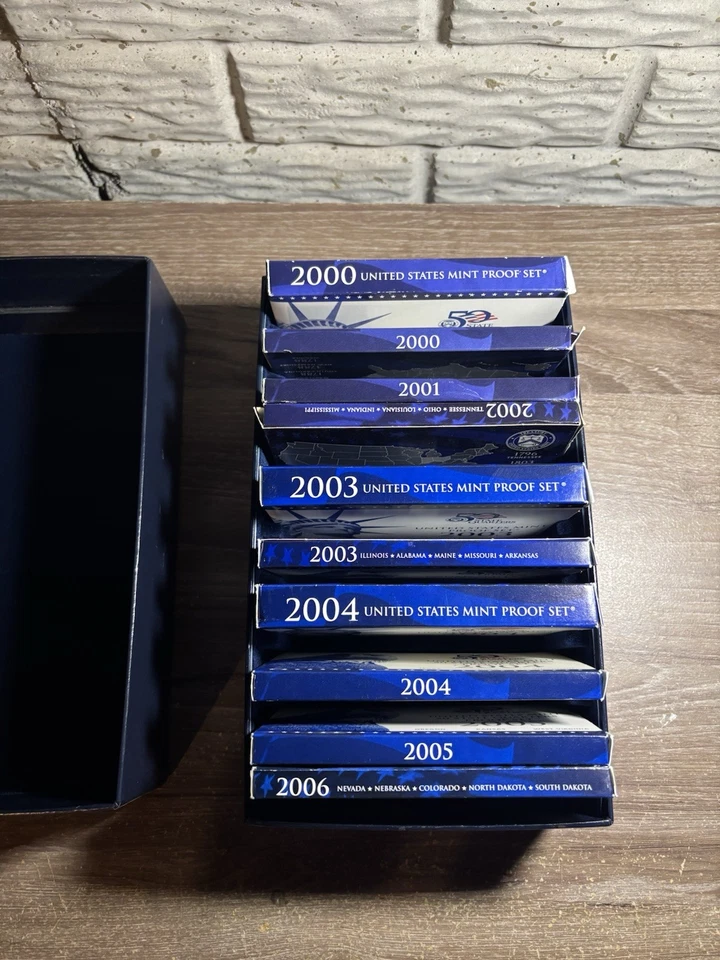 Lot of 10 Proof Sets From 2000-2006. US Mint Proof. See Pics. - Image 2 of 3