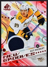 2025-26 SP Game Used New Grooves Red Ozzy Wiesblatt Predators RC Jersey 6289
