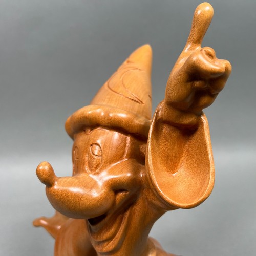 RARO Disney Legno Intagliato Topolino Fantasia Mago Anri #1169/2500 Legno - Foto 18 di 24