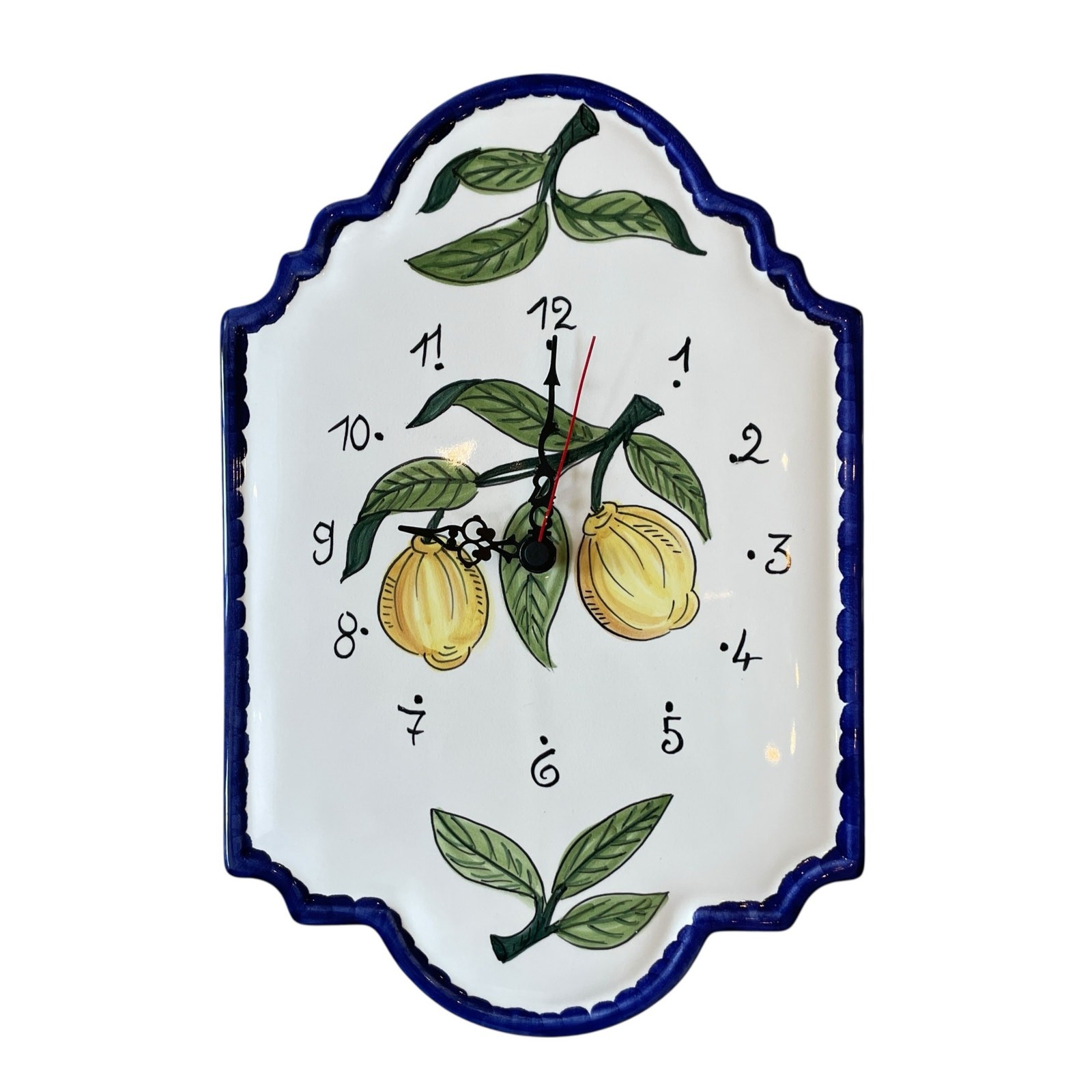 Italian Ceramic Wall Clock - Limoni Semplici Fratelli Mari for Williams Sonoma
