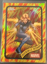 2025 Topps Chrome Marvel Human Torch Invisible Woman Refractor #174 /39