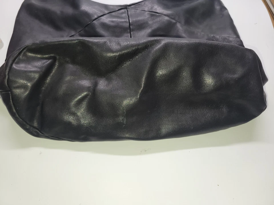 Giorgio Armani Le Collezioni черный кожаный негабаритный Hobo наплечная сумка большой - Изображение 4 из 4