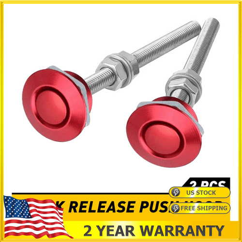 OXILAM Push Button Quick Release Hood Pins Kit - Universal Aluminum Alloy