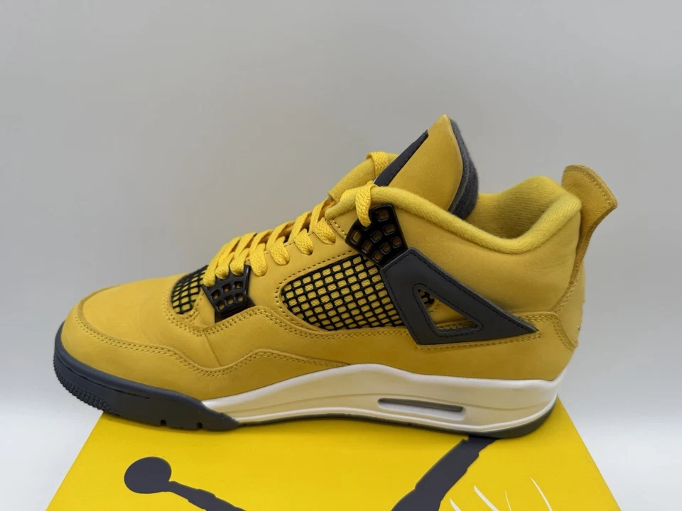 Nike Air Jordan Retro 4 IV Lightning ⚡️ 2021 Ct8527 700 Talla 9.5 Para hombres ¡Vnds! Foto 4 de 4