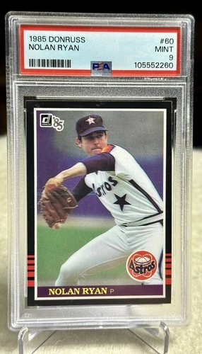 1985 DONRUSS NOLAN RYAN #60 ASTROS HOF PSA 9 (MINT)
