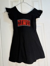 UGA Georgia Bulldogs Cheerleading Dress Youth 8/9 Skort Flutter Stretch #295