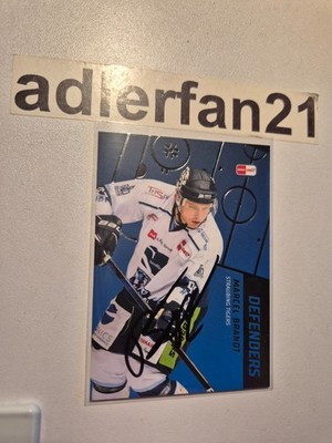 DEL 21-22 2021-2022 SIGNIERT DEFENDERS Marcel Brandt Straubing Tigers