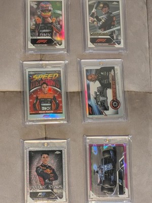 Topps Chrome F1 & F2 Card Lot. Piastri, Verstappen, Hamilton, Doohan