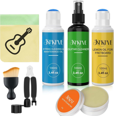 #ad Guitar Cleaning Kit – 8 Pack Complete Care Set with Innovative Sponge Applicator $42.99