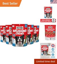 Fresh Breath Brushing Chews - 5 Pack Mint Dental Treats for Small/Medium Dogs